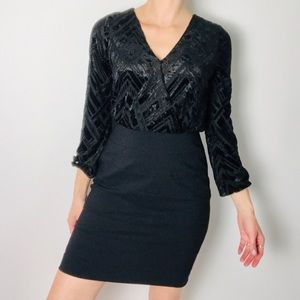 NICOLE MILLER Mixed media Cocktail dress